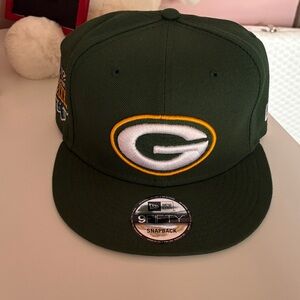 New Era Green Bay Packers 9FIFTY Snapback Hat - Forest Green/Yellow/White